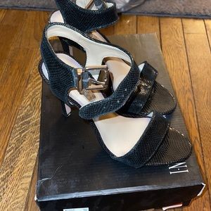 INC International Concepts Jemiah black heels size 7